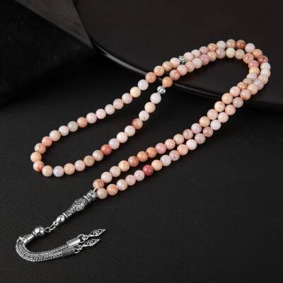 Opal Pembe Doğal Taş Tesbih 99luk - 6mm - Osmanlı Doğaltaş