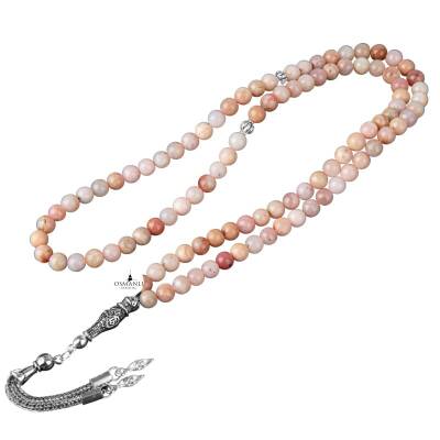 Opal Pembe Doğal Taş Tesbih 99luk - 6mm - 4