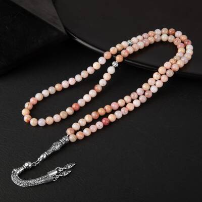 Opal Pembe Doğal Taş Tesbih 99luk - 6mm - Osmanlı Doğaltaş