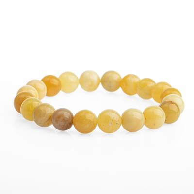 Opal Sarı 10mm Doğal Taş Bileklik - Osmanlı Doğaltaş