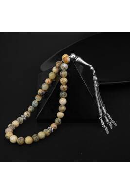 Opal Sarı Doğal Taş Tesbih 33lük - 8mm - 2