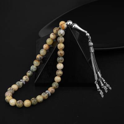 Opal Sarı Doğal Taş Tesbih 33lük - 8mm - 3