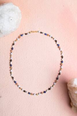 Orijinal Hakiki Sertifikalı Sitrin - Obsidyen Siyah Zirkon Doğal Taş Bileklik 8mm - 2