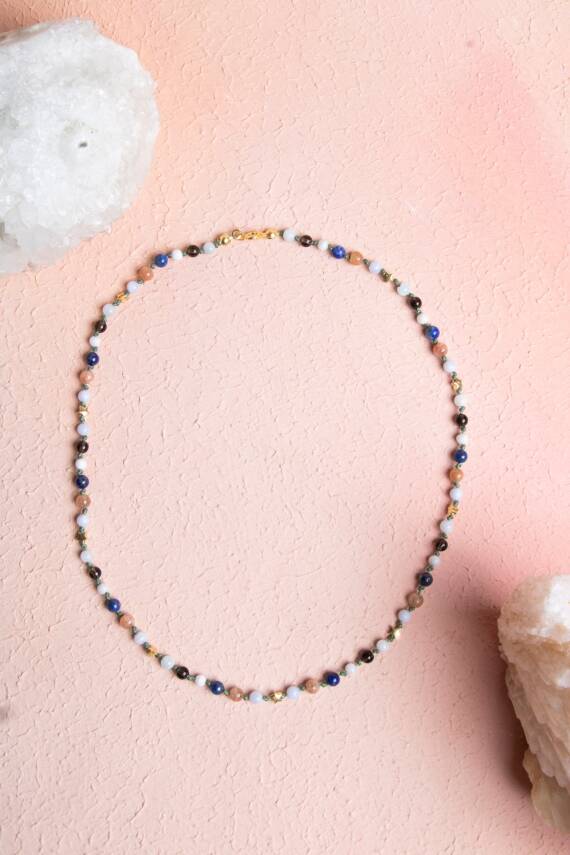 Orijinal Hakiki Sertifikalı Sitrin - Obsidyen Siyah Zirkon Doğal Taş Bileklik 8mm - 2