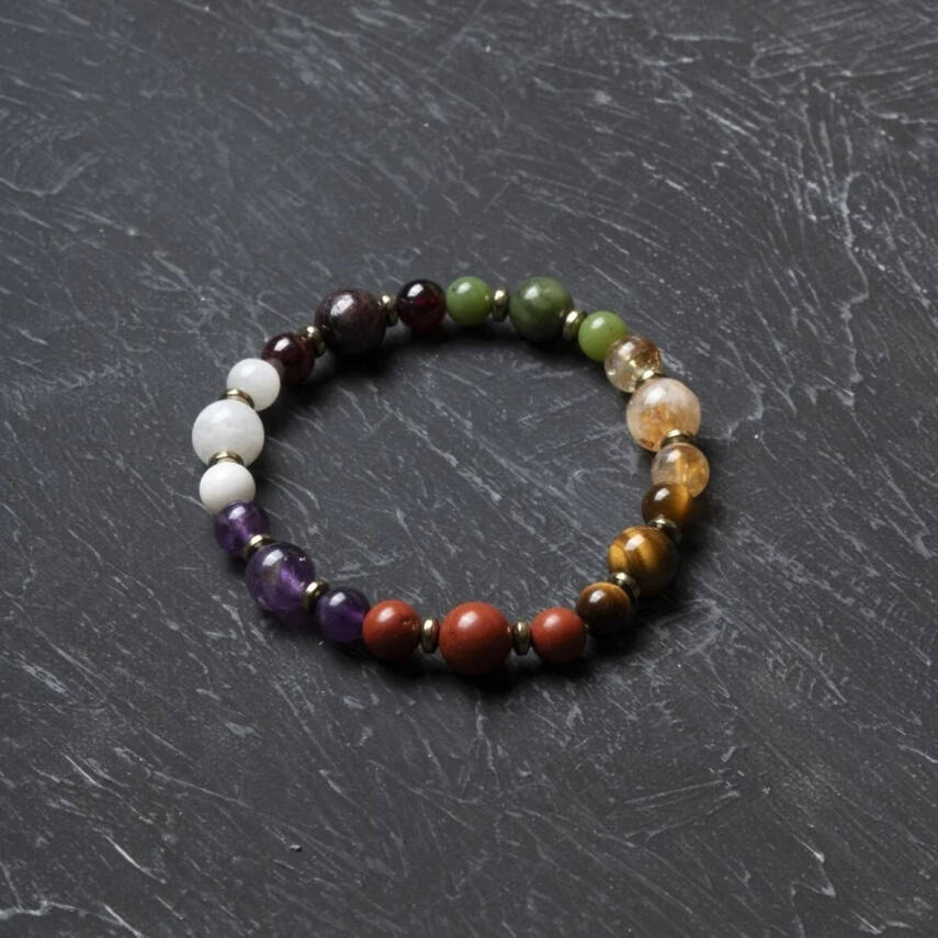 Osmanlı Doğal Taş Sertifikalı Akrep Burcu Doğal Taş Bileklik - 1