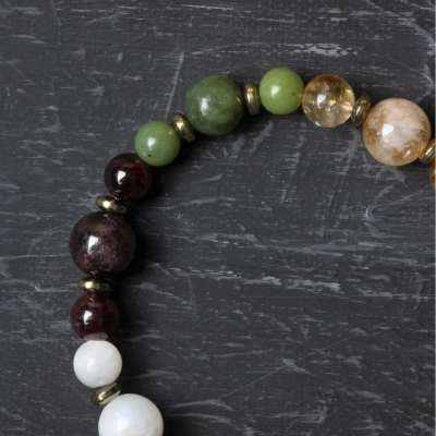 Osmanlı Doğal Taş Sertifikalı Akrep Burcu Doğal Taş Bileklik - 3