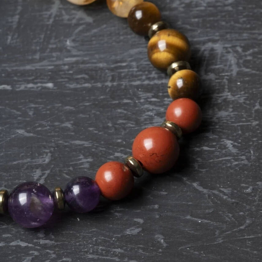 Osmanlı Doğal Taş Sertifikalı Akrep Burcu Doğal Taş Bileklik - 4