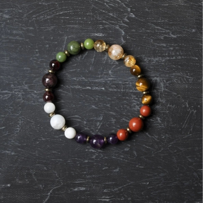 Osmanlı Doğal Taş Sertifikalı Akrep Burcu Doğal Taş Bileklik - 5