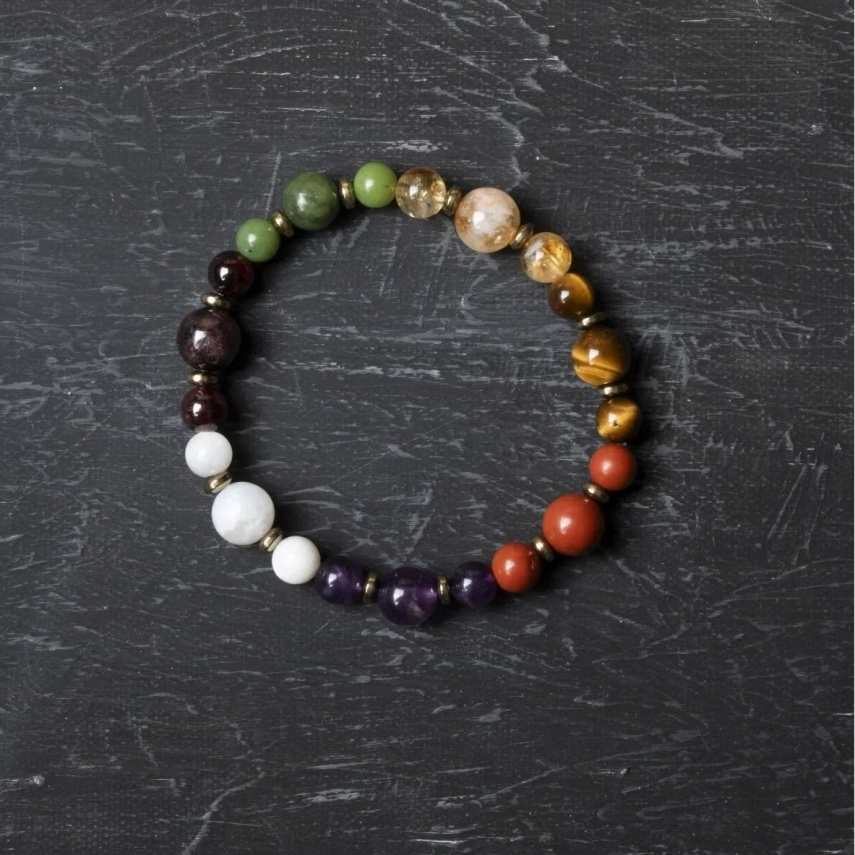 Osmanlı Doğal Taş Sertifikalı Akrep Burcu Doğal Taş Bileklik - 5