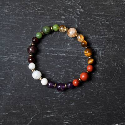 Osmanlı Doğal Taş Sertifikalı Akrep Burcu Doğal Taş Bileklik - Osmanlı Doğaltaş