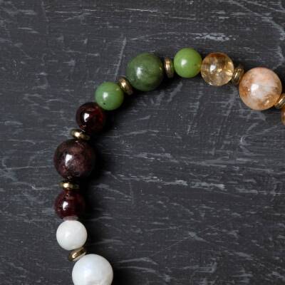 Osmanlı Doğal Taş Sertifikalı Akrep Burcu Doğal Taş Bileklik - 4