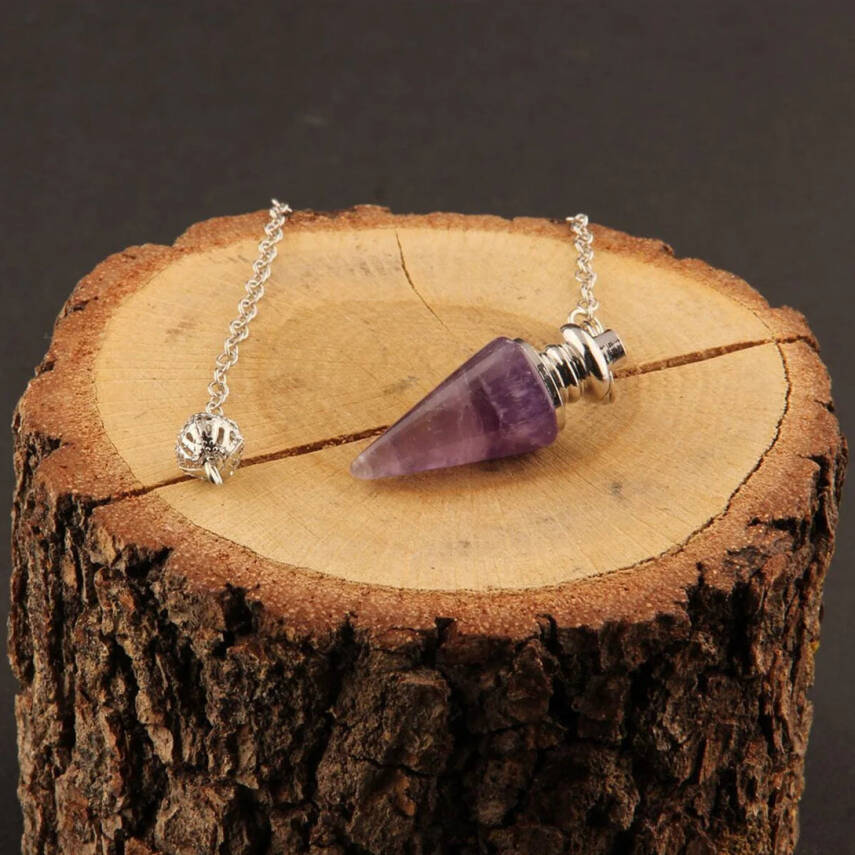 Osmanlı Doğal Taş Sertifikalı Ametist Pandül - 3