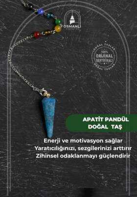 Osmanlı Doğal Taş Sertifikalı Apatit Pandül - 2