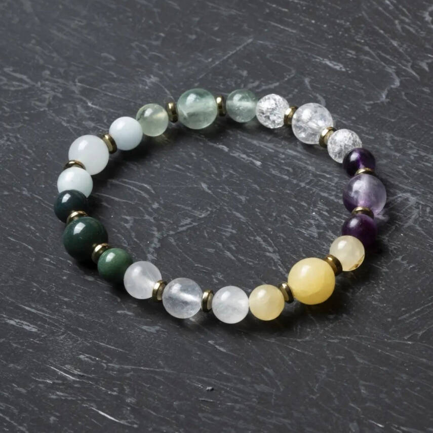 Osmanlı Doğal Taş Sertifikalı Balık Burcu Doğal Taş Bileklik - 1