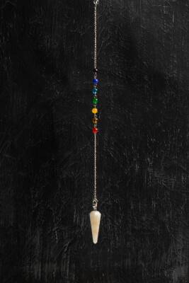 Osmanlı Doğal Taş Sertifikalı Doğal Ay Taşı Enerji Pandülü - 4