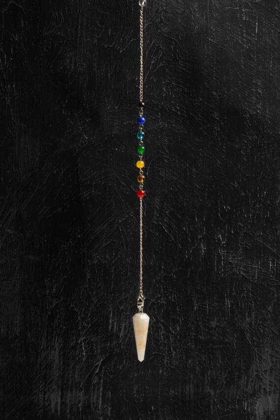 Osmanlı Doğal Taş Sertifikalı Doğal Ay Taşı Enerji Pandülü - 4