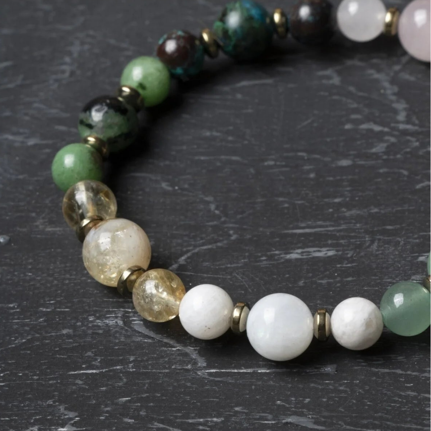 Osmanlı Doğal Taş Sertifikalı İkizler Burcu Doğal Taş Bileklik - 4