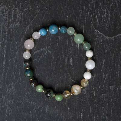 Osmanlı Doğal Taş Sertifikalı İkizler Burcu Doğal Taş Bileklik - 5