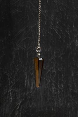 Osmanlı Doğal Taş Sertifikalı Kaplan Gözü Pandül - 5