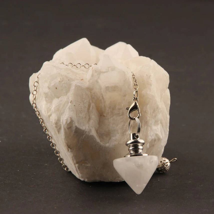 Osmanlı Doğal Taş Sertifikalı Kristal Kuvars Pandül - 1