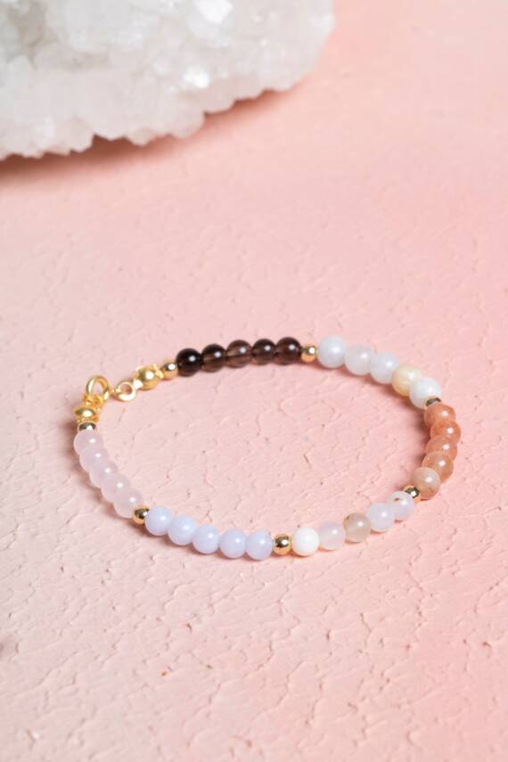 Osmanlı Doğal Taş Sertifikalı Oğlak Burcu Doğal Taş Bileklik - 2