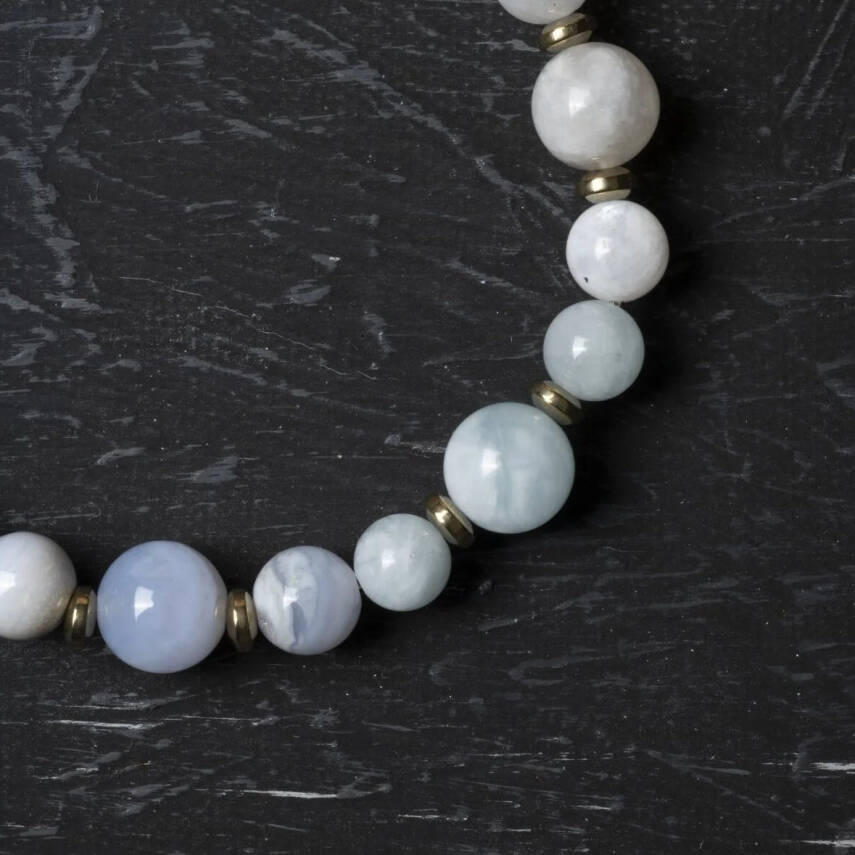 Osmanlı Doğal Taş Sertifikalı Terazi Burcu Doğal Taş Bileklik - 3