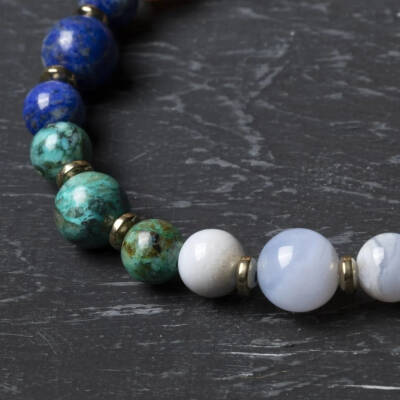 Osmanlı Doğal Taş Sertifikalı Terazi Burcu Doğal Taş Bileklik - 4