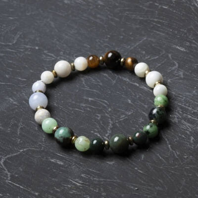 Osmanlı Doğal Taş Sertifikalı Yengeç Burcu Doğal Taş Bileklik - Osmanlı Doğaltaş