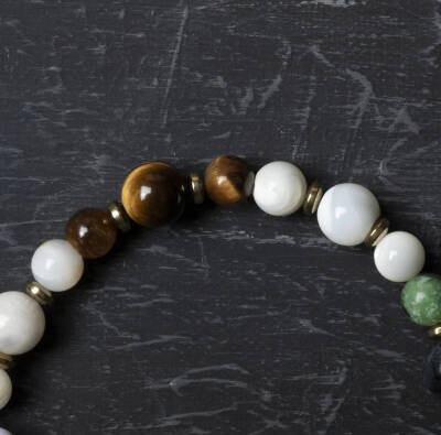 Osmanlı Doğal Taş Sertifikalı Yengeç Burcu Doğal Taş Bileklik - 3