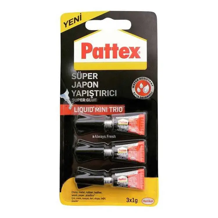Pattex Super Glue Mini Trıo 1 Gr 3Lü - 1