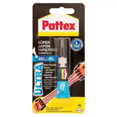 Pattex Ultrajel 3 gr Süper Japon Yapıştırıcı - Pattex