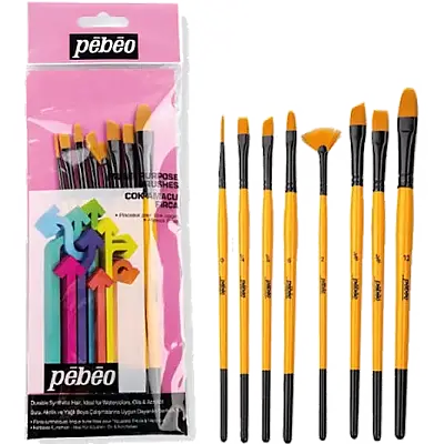 Pebeo 8 Li Fırça Seti Yelpazeli No:0-2-4-8-2-10-6-18 Set:4 - Pebeo (1)