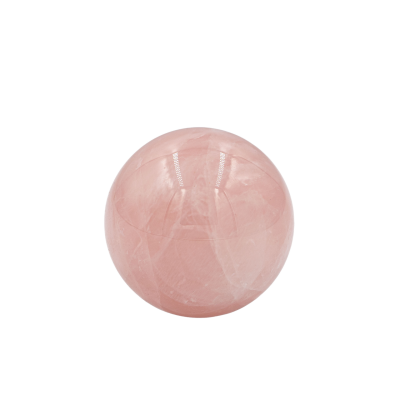 Pembe Kuvars Doğal Taş Küre Tımbıl El Taşı - 3