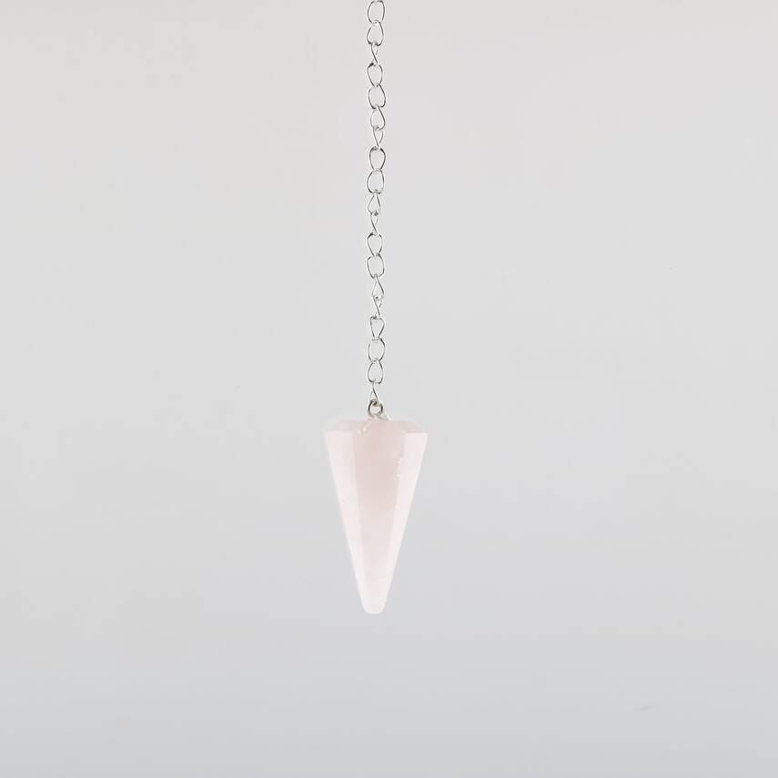 Pembe Kuvars Doğal Taş Pandül - 8