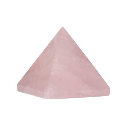 Pembe Kuvars Doğal Taş Piramit - 3cm - 4