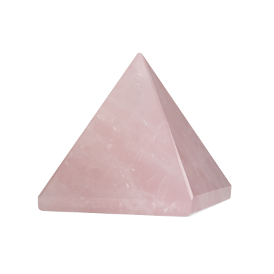 Pembe Kuvars Doğal Taş Piramit - 3cm - Osmanlı Doğaltaş