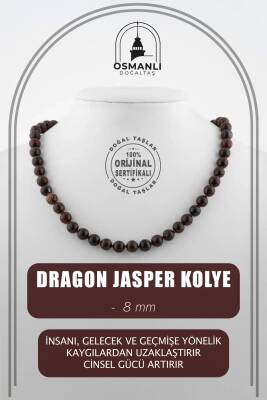 Pembe Kuvars (Gül Kuvars) 8 mm Düğümlü Doğal Taş Kolye - Osmanlı Doğaltaş