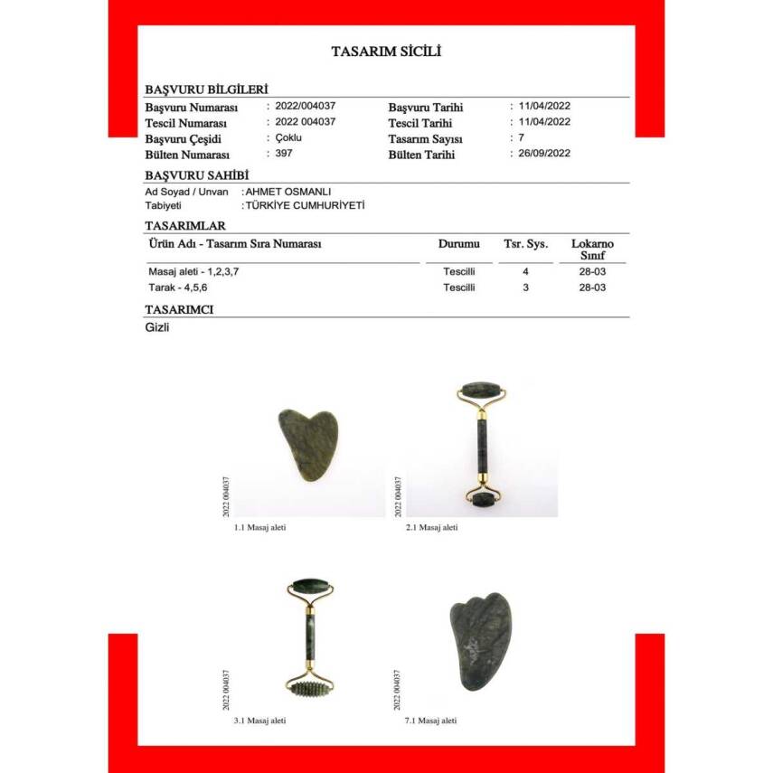 Pembe Kuvars Taşı Roller Masaj Aleti - 6
