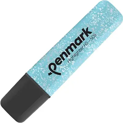 Penmark Fosforlu Kalem Metal Simli Açık Mavi - Penmark (1)