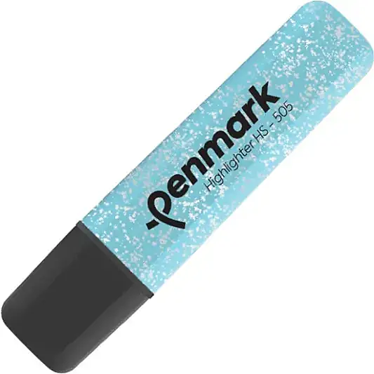 Penmark Fosforlu Kalem Metal Simli Açık Mavi - 2