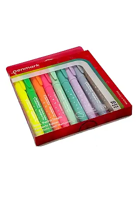 Penmark Kalem Tipi Fosforlu Bristol Kalem Neon Pastel Tropik Renkler 10 Lu - 1