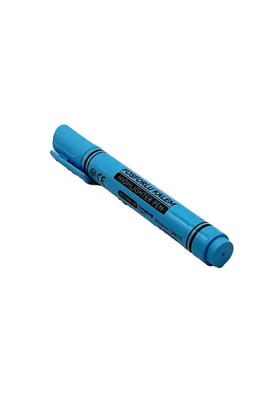 Penmark Kalem Tipi Fosforlu Kalem Neon Mavi - 1