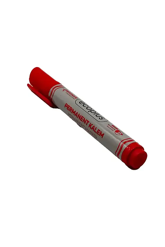 Penmark Kırmızı Markör Kalemi Permanent Yuvarlak Uç Ecoplus - 1