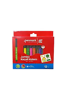 Penmark Yıkanabilir Süper Jumbo Keçeli Kalem 12 Li - 1