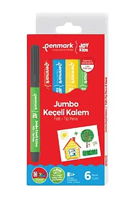Penmark Yıkanabilir Süper Jumbo Keçeli Kalem 6 Lı - Penmark (1)