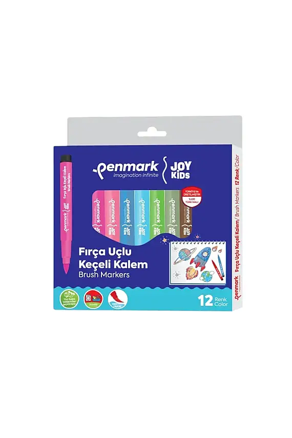 Penmark Yıkanabilir Süper Jumbo Keçeli Kalem Brush Uç 12 Li - 2