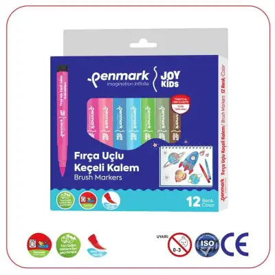 Penmark Yıkanabilir Süper Jumbo Keçeli Kalem Brush Uç 12 Li - 2