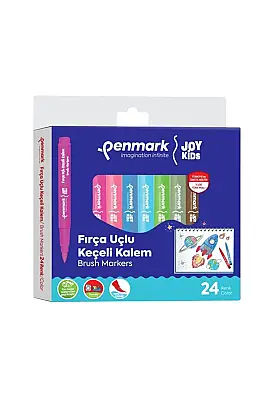 Penmark Yıkanabilir Süper Jumbo Keçeli Kalem Brush Uç 24 Lü - Penmark (1)