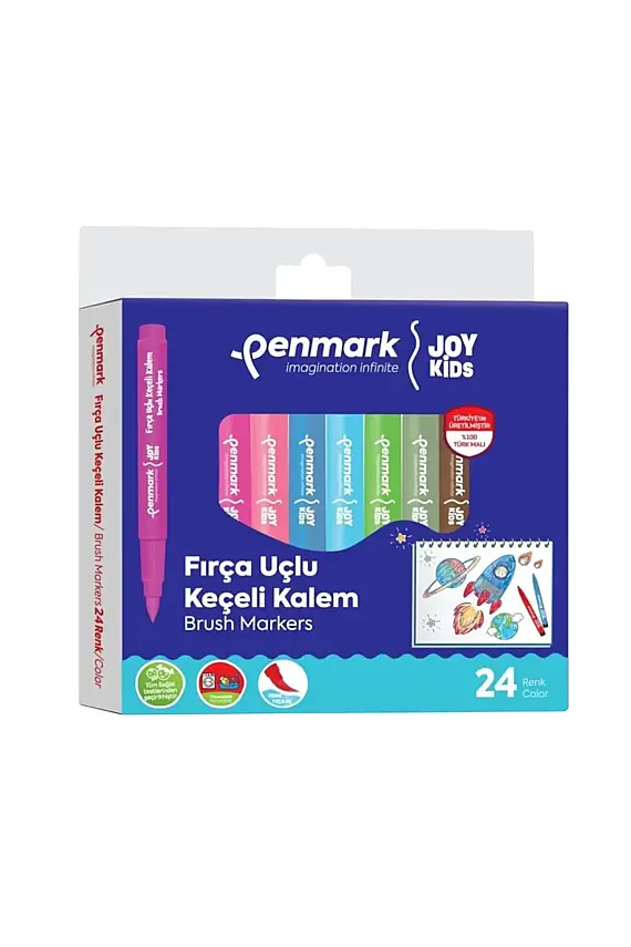Penmark Yıkanabilir Süper Jumbo Keçeli Kalem Brush Uç 24 Lü - 2