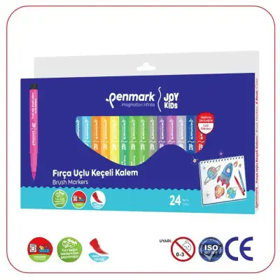 Penmark Yıkanabilir Süper Jumbo Keçeli Kalem Brush Uç 24 Lü - 2
